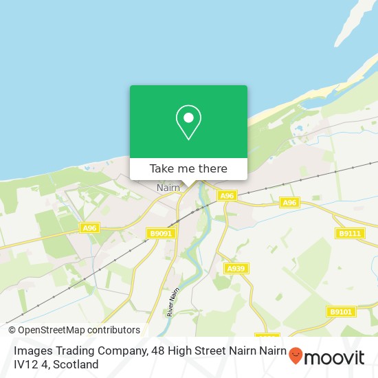 Images Trading Company, 48 High Street Nairn Nairn IV12 4 map