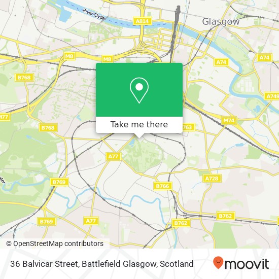 36 Balvicar Street, Battlefield Glasgow map