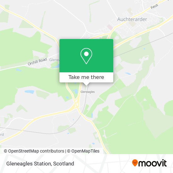 Gleneagles Station map