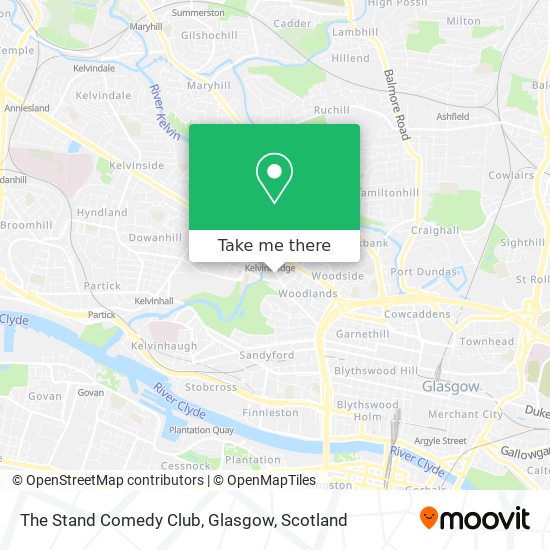 The Stand Comedy Club, Glasgow map