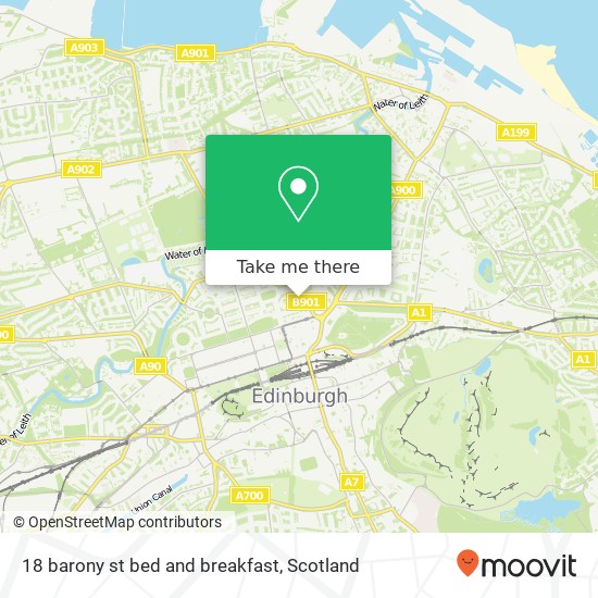 18 barony st bed and breakfast map