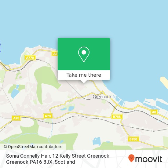 Sonia Connelly Hair, 12 Kelly Street Greenock Greenock PA16 8JX map
