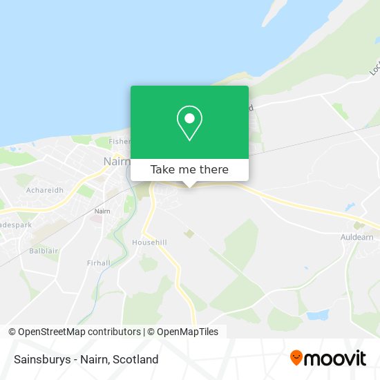 Sainsburys - Nairn map