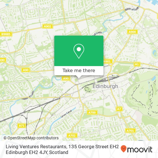 Living Ventures Restaurants, 135 George Street EH2 Edinburgh EH2 4JY map