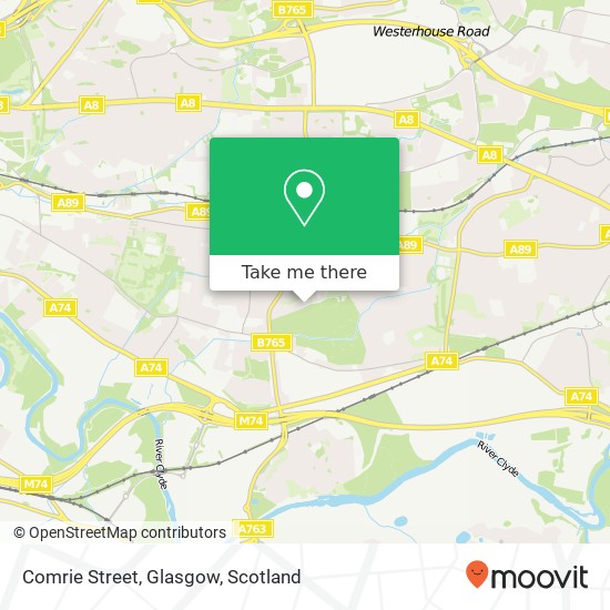 Comrie Street, Glasgow map