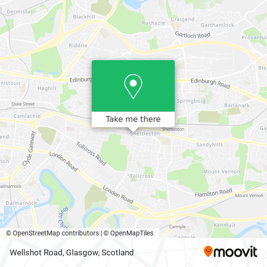 Wellshot Road, Glasgow map