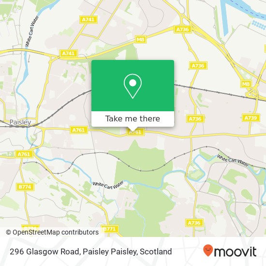 296 Glasgow Road, Paisley Paisley map