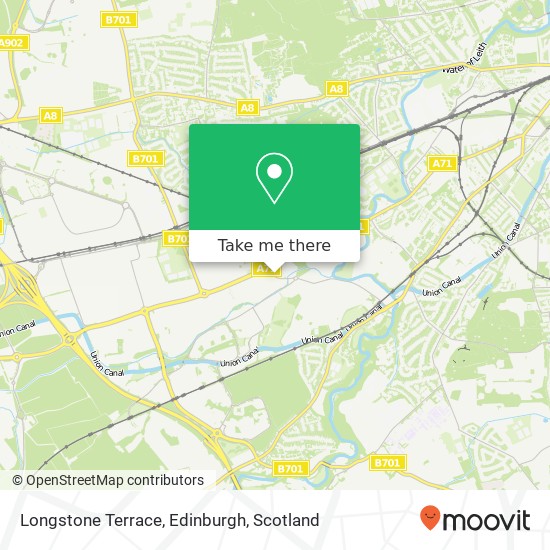 Longstone Terrace, Edinburgh map