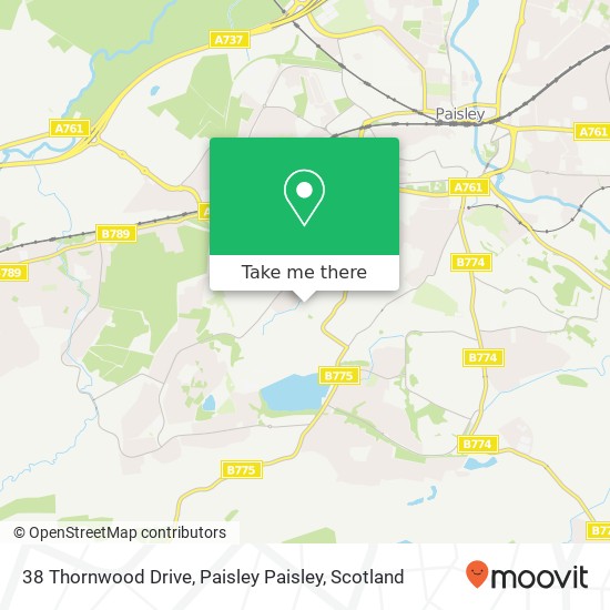 38 Thornwood Drive, Paisley Paisley map