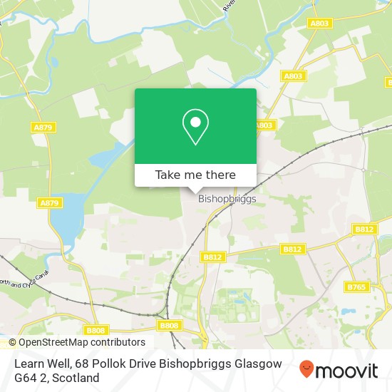 Learn Well, 68 Pollok Drive Bishopbriggs Glasgow G64 2 map