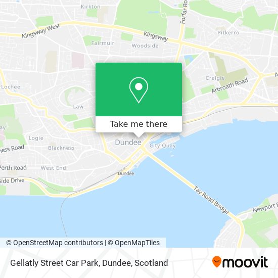 Gellatly Street Car Park, Dundee map