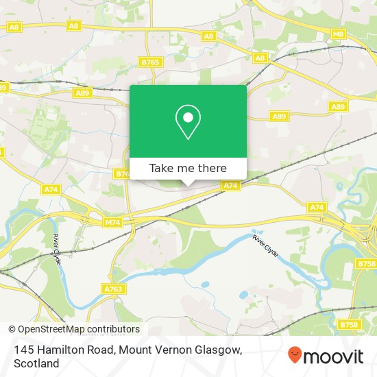 145 Hamilton Road, Mount Vernon Glasgow map