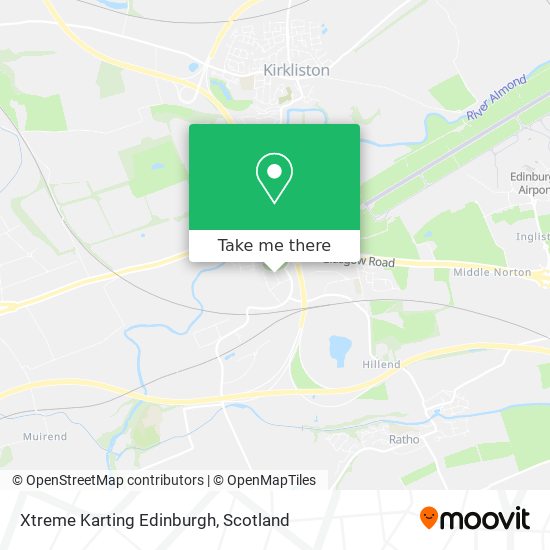 Xtreme Karting Edinburgh map
