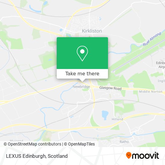 LEXUS Edinburgh map