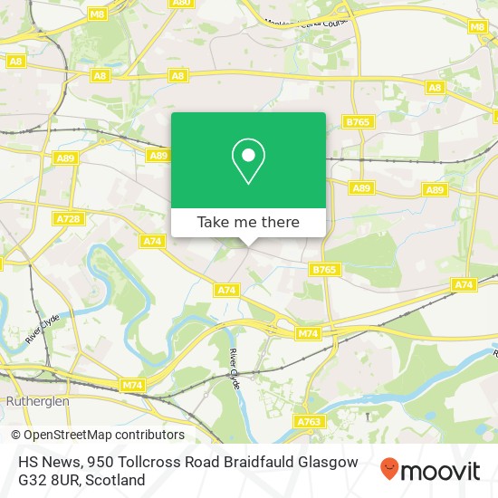 HS News, 950 Tollcross Road Braidfauld Glasgow G32 8UR map