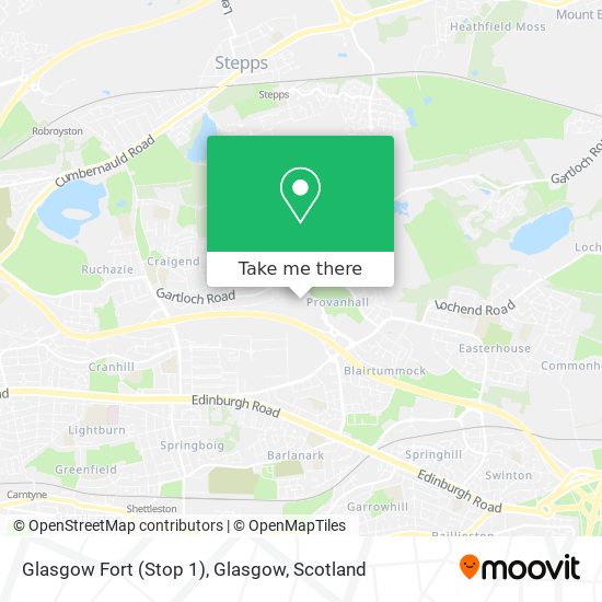 Glasgow Fort (Stop 1), Glasgow map
