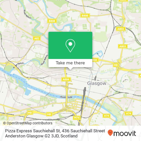 Pizza Express Sauchiehall St, 436 Sauchiehall Street Anderston Glasgow G2 3JD map