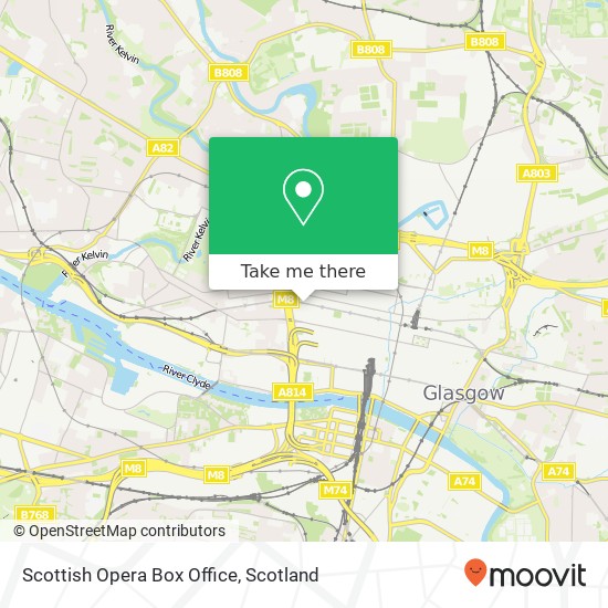 Scottish Opera Box Office map