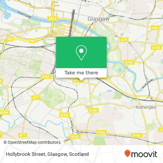 Hollybrook Street, Glasgow map