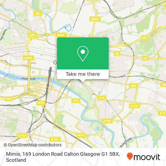Mimis, 169 London Road Calton Glasgow G1 5BX map