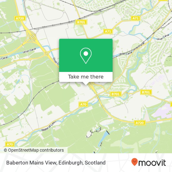 Baberton Mains View, Edinburgh map