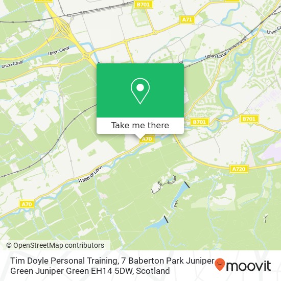 Tim Doyle Personal Training, 7 Baberton Park Juniper Green Juniper Green EH14 5DW map