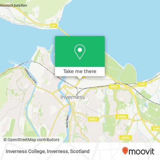 Inverness College, Inverness map