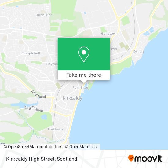 Kirkcaldy High Street map