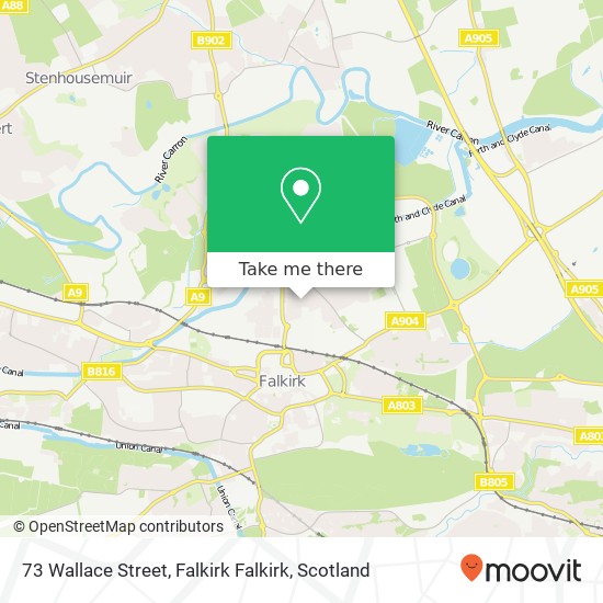 73 Wallace Street, Falkirk Falkirk map