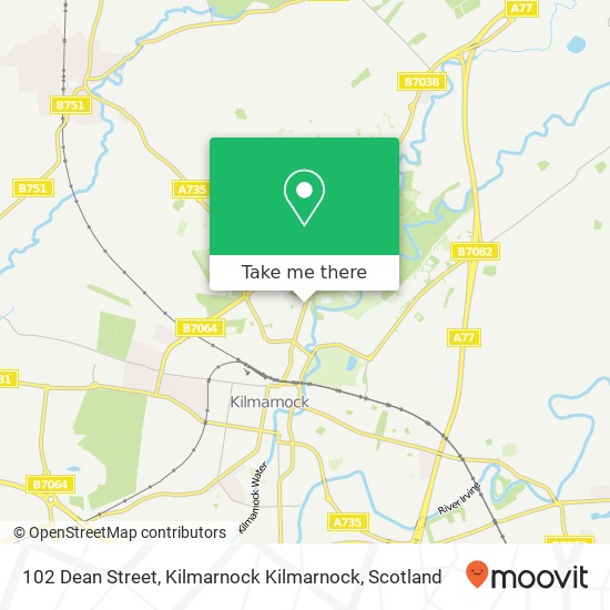 102 Dean Street, Kilmarnock Kilmarnock map