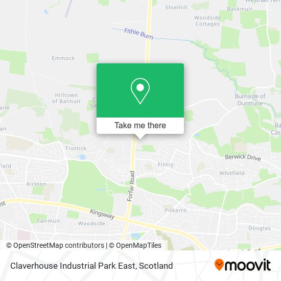 Claverhouse Industrial Park East map