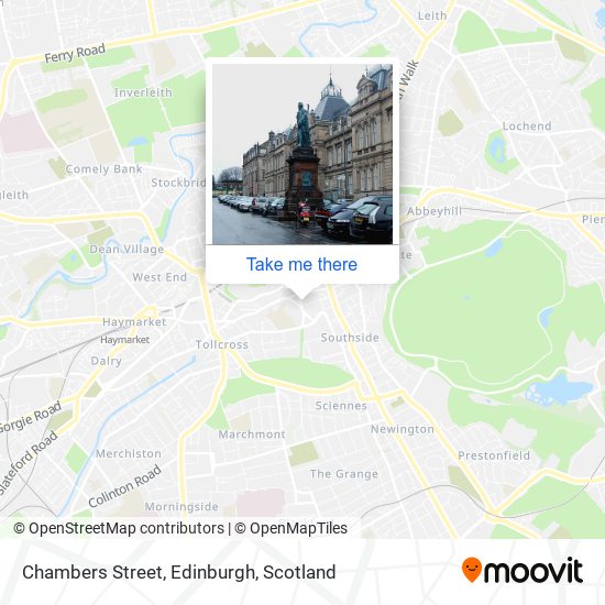 Chambers Street, Edinburgh map