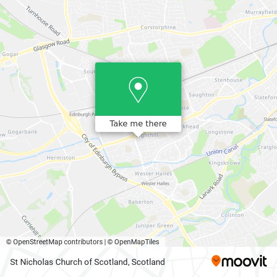 St Nicholas Church of Scotland map