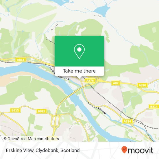 Erskine View, Clydebank map