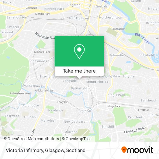 Victoria Infirmary, Glasgow map