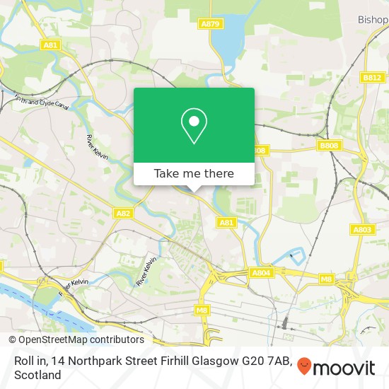 Roll in, 14 Northpark Street Firhill Glasgow G20 7AB map