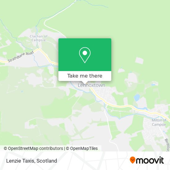 Lenzie Taxis map