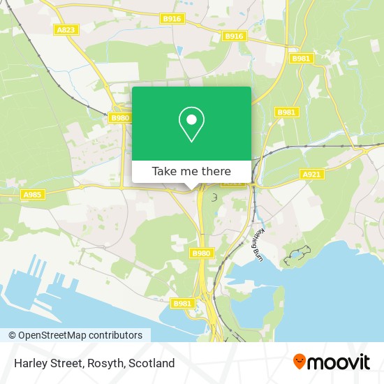 Harley Street, Rosyth map