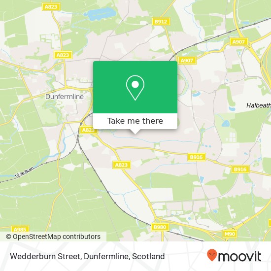Wedderburn Street, Dunfermline map