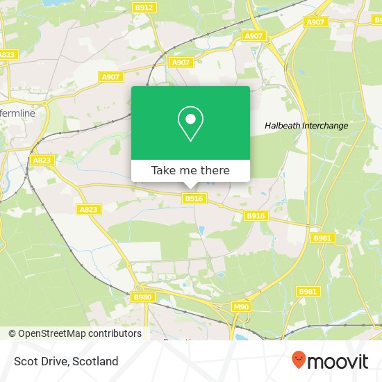 Scot Drive map