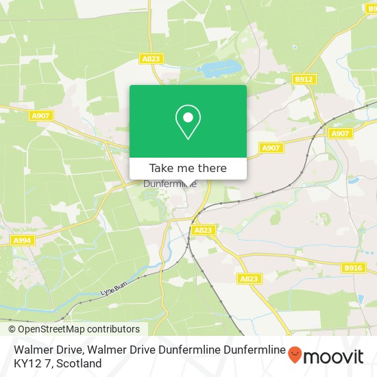 Walmer Drive, Walmer Drive Dunfermline Dunfermline KY12 7 map