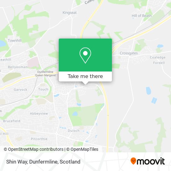 Shin Way, Dunfermline map