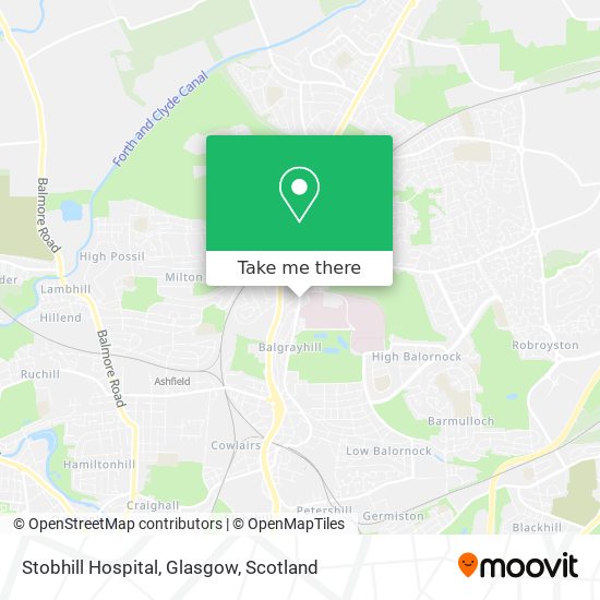 Stobhill Hospital, Glasgow map