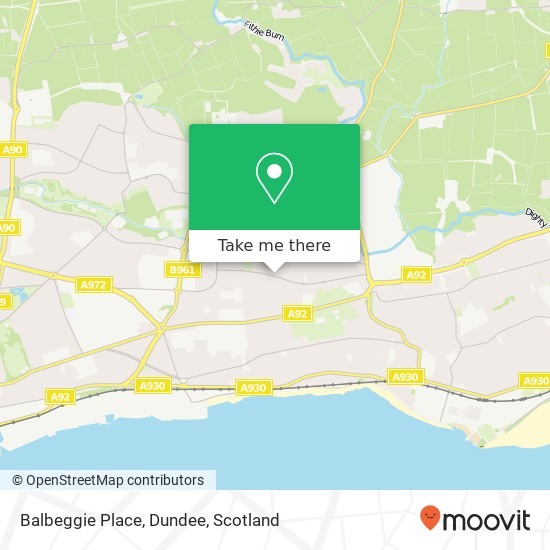 Balbeggie Place, Dundee map