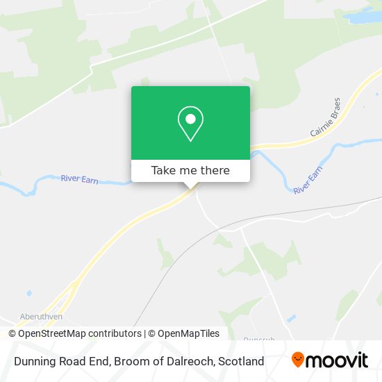 Dunning Road End, Broom of Dalreoch map
