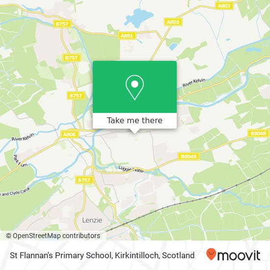 St Flannan's Primary School, Kirkintilloch map