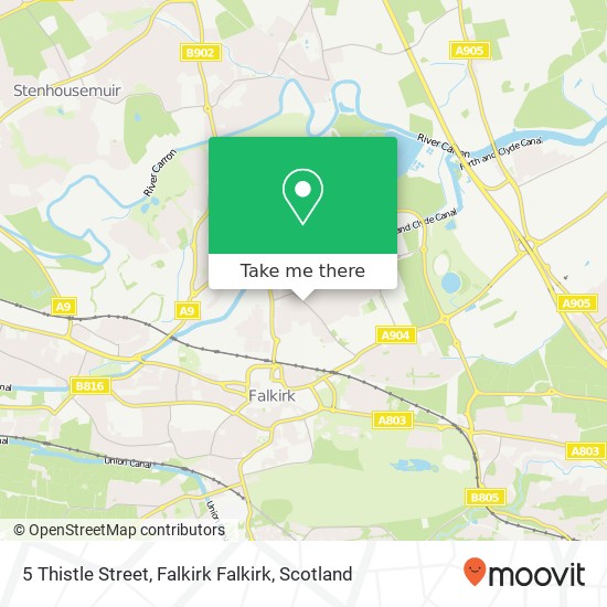 5 Thistle Street, Falkirk Falkirk map