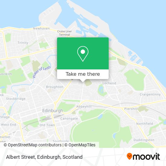 Albert Street, Edinburgh map