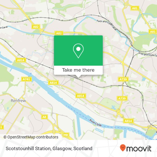 Scotstounhill Station, Glasgow map