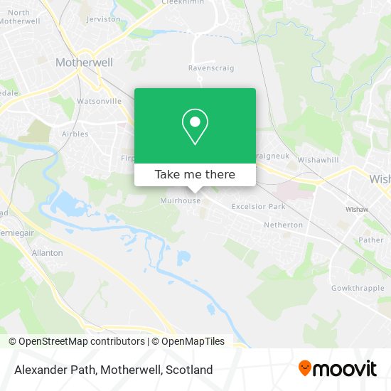 Alexander Path, Motherwell map